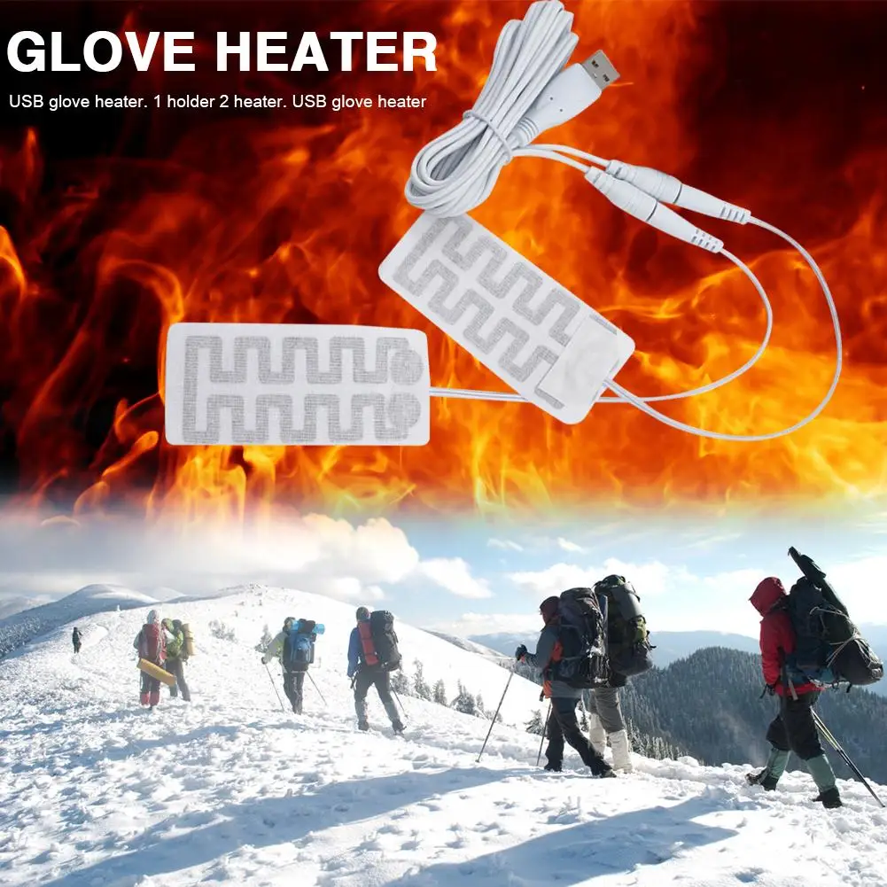 Clothes Heating Pad Carbon Fiber Hand Feet Neck Warmer Waterproof Electric Fever Sheet USB Charging for Winter Outdoor