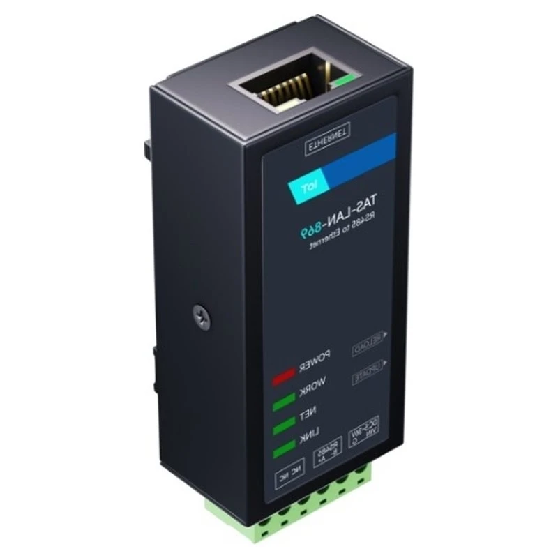ABRI-DIN Rail Serial Server, 1-Port RS485, TCP/UDP/MQTT