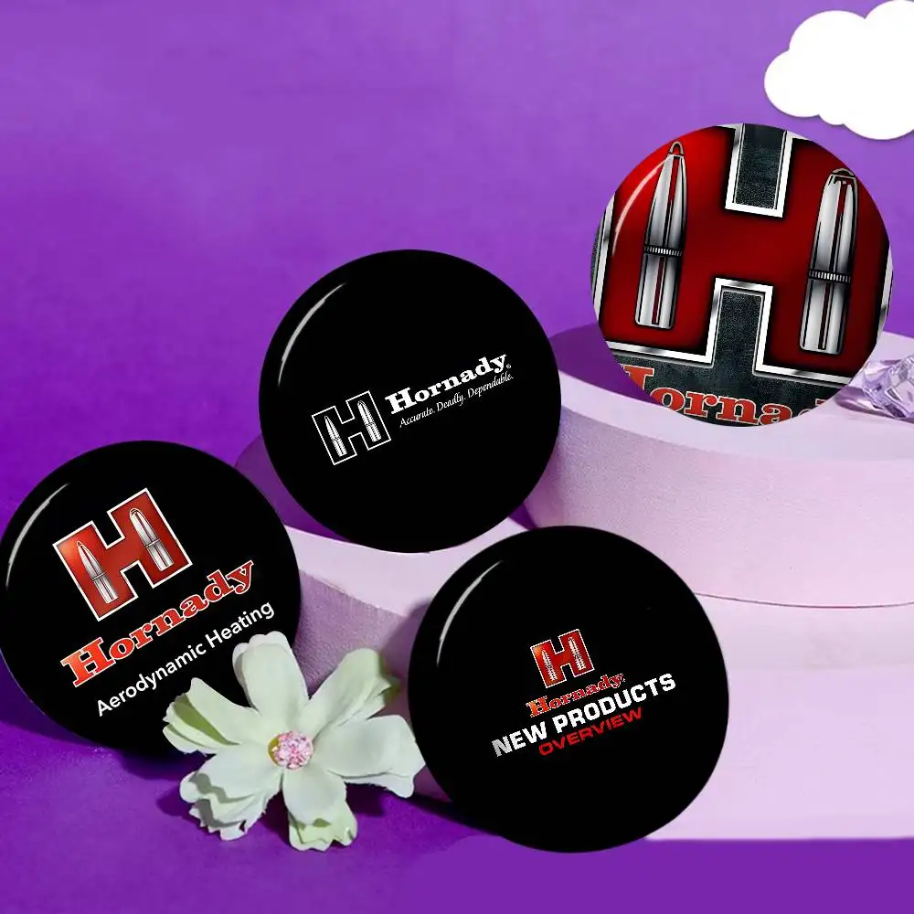 Ammunition Brand H-Hornady M-Manufacturing C-Company 32/44/58MM Customizable Button Pins Cute Funny Badge Jewelry Decor Gifts