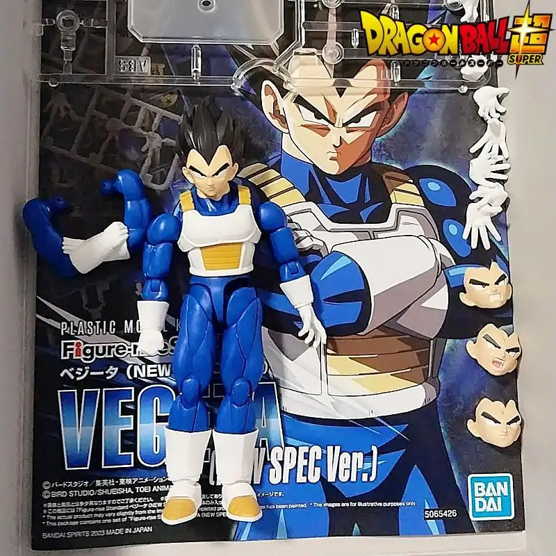 New Bandai Dragon Ball Z Figure-Rise Standard Vegeta Pvc Assembled Anime Action Figure Standard Vegeta Model Kit Collectible Toy