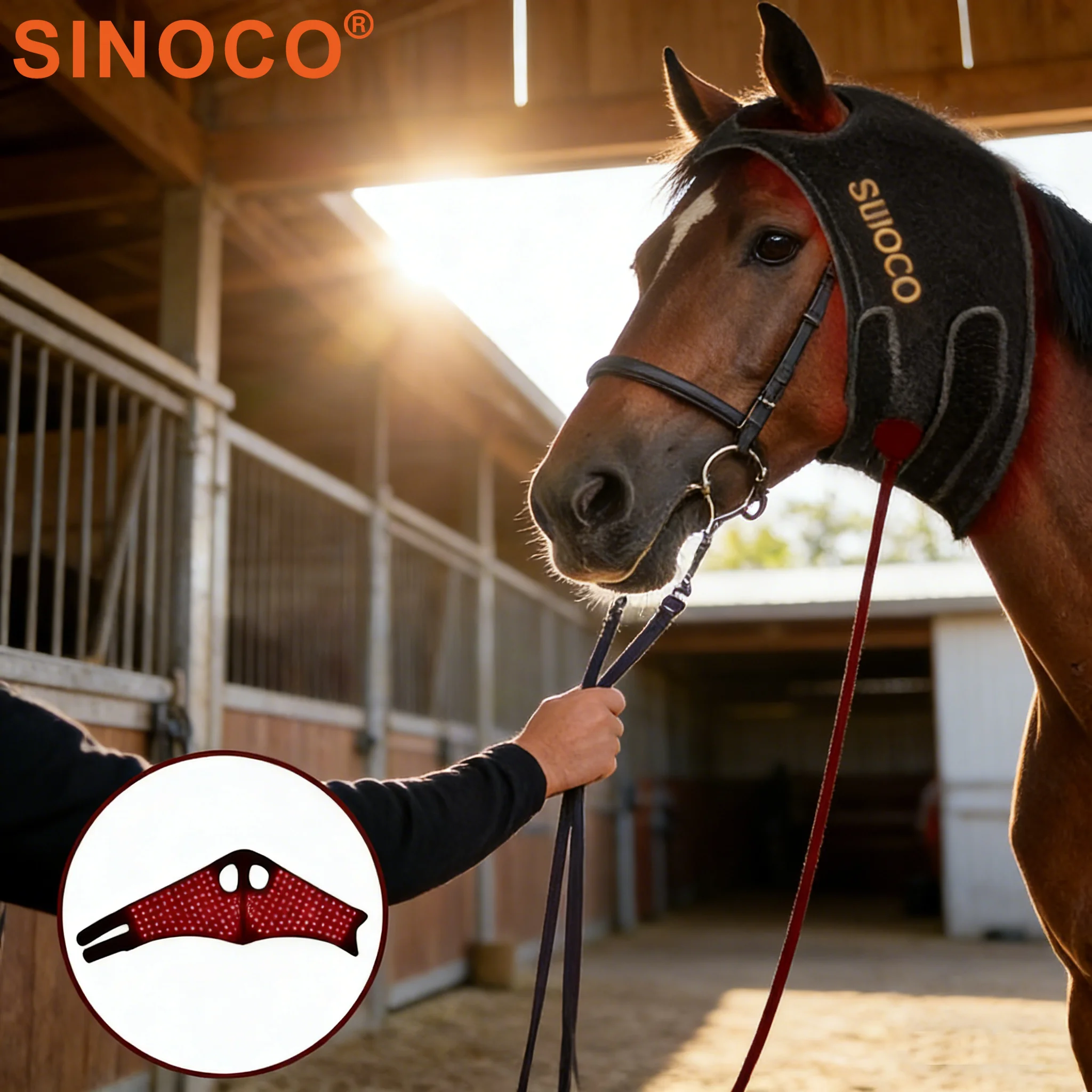 

High Quality OEM Horse Therapy Pad Red Light Therapy Horse Rug Equine Equipment 850nm Used For Head Forelock Poll