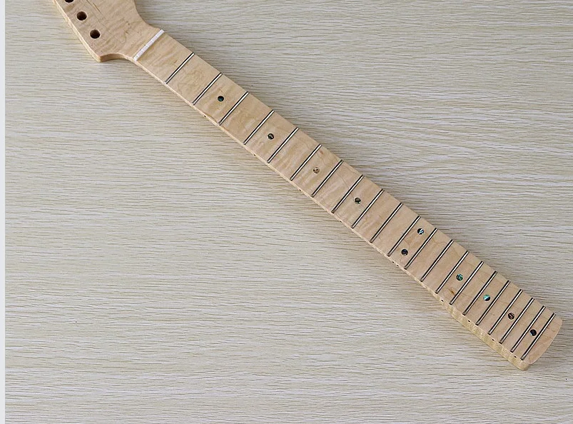 21 tasti modello tigre luce naturale manico per chitarra elettrica assemblaggio accessori per chitarra elettrica fai-da-te