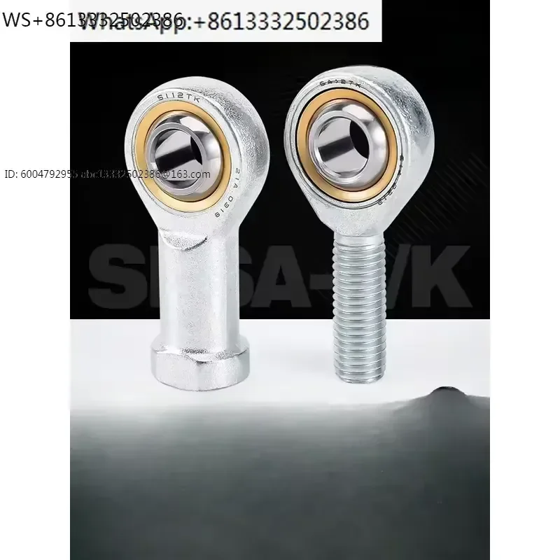 Self-lubrication of stainless steel internal and external threads in the joint bearing of fisheye head and rod end