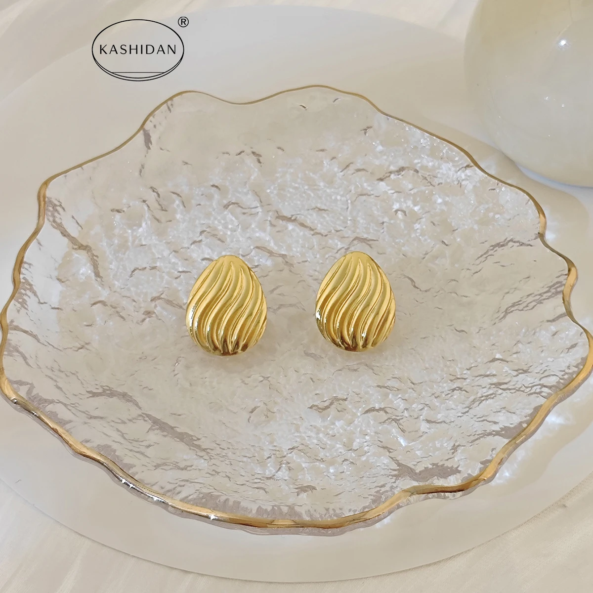 Fashion Minimalist Stainless Steel Stud Earrings, Vintage Fashion Accessory Stud Earrings Set, Waterproof Hypoallergenic Jewelry