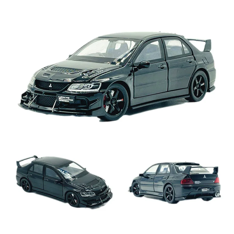 1:32 Mitsubishi Lancer Evolution EVO IX 9 Alloy Sports Car Model Diecasts Metal Racing Vehicles Car Model Sound Light Kids Gifts