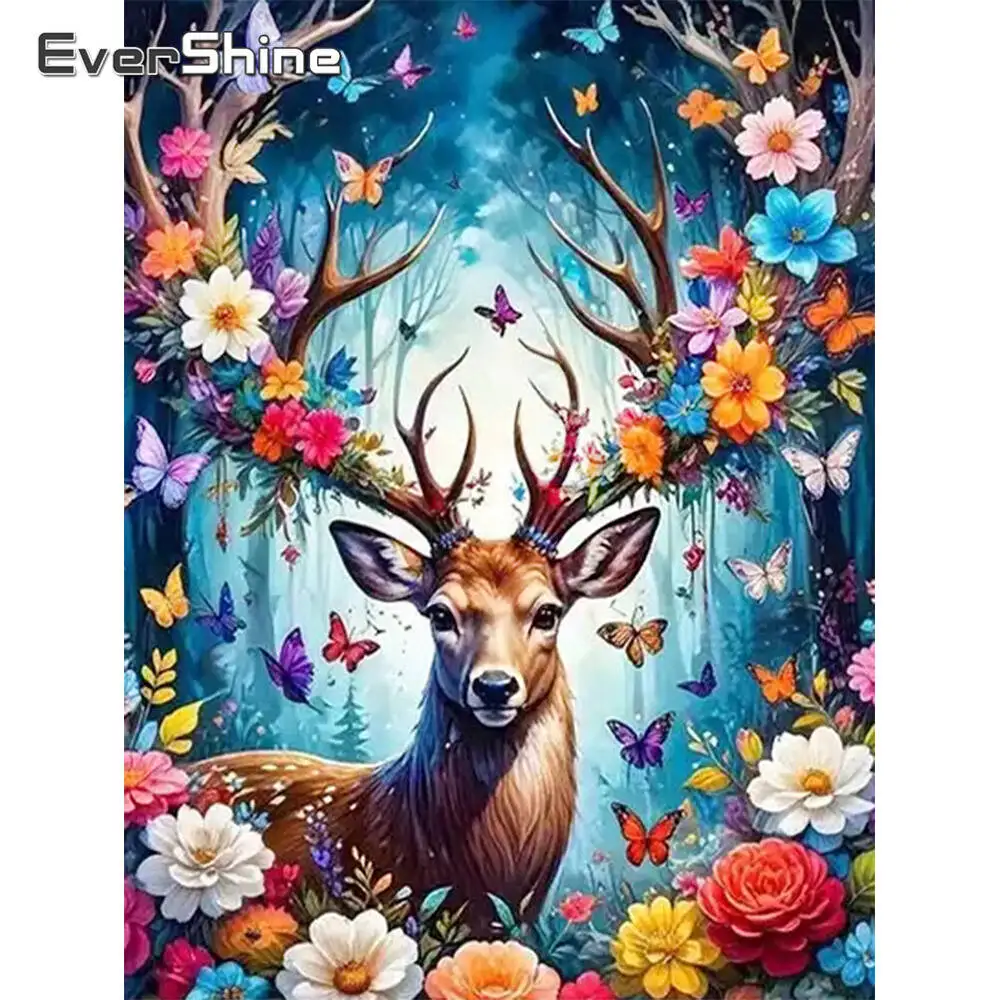 Evershine Diamant-Malerei, Hund, Tier, Strass-Bilder, Cartoon-Diamant-Stickerei, Brücke, buntes Kunsthandwerk, handgefertigtes Geschenk