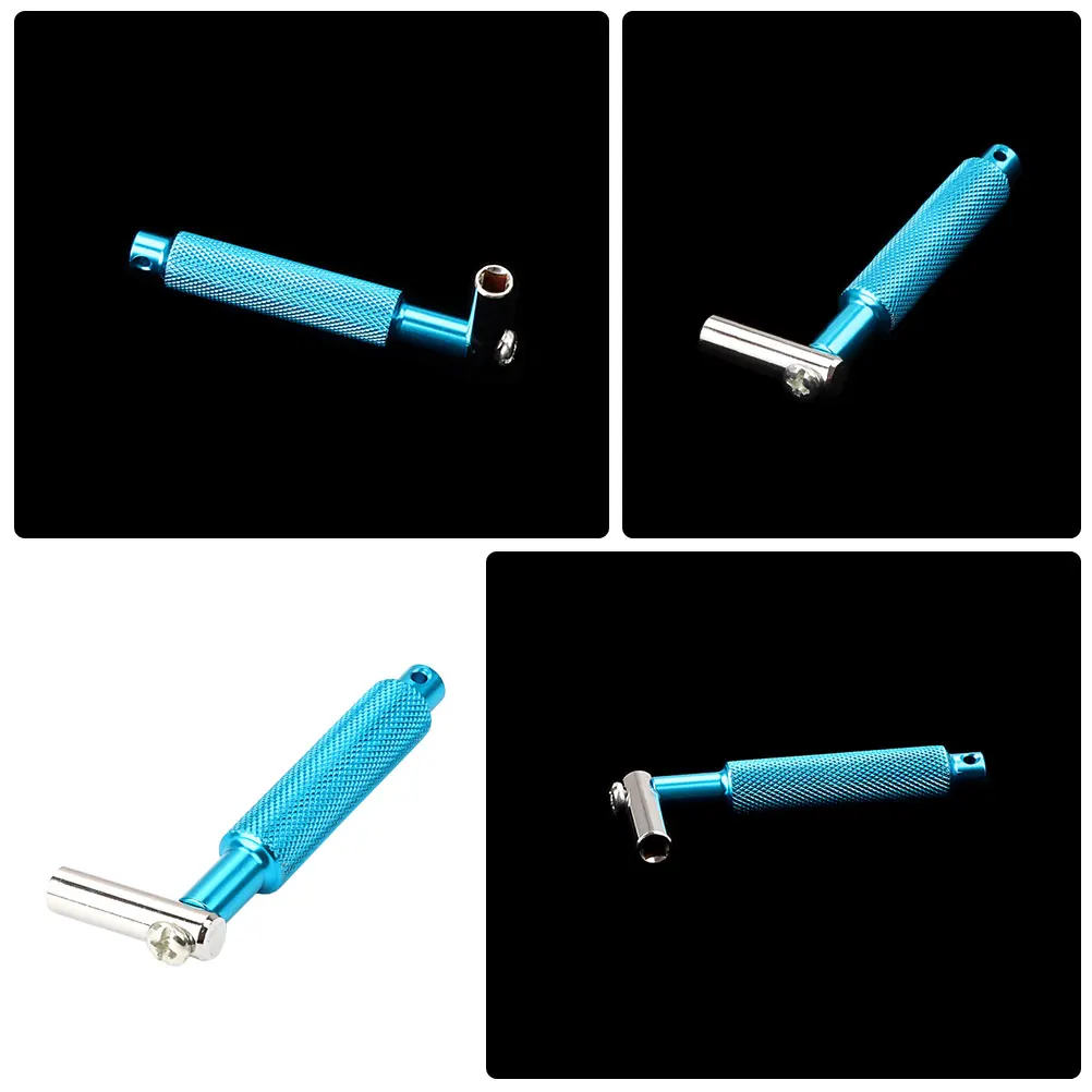 

Wrench Drum Key Tuner Square Lug High Tension Hub Tuning Keys Percussion Blue Metal