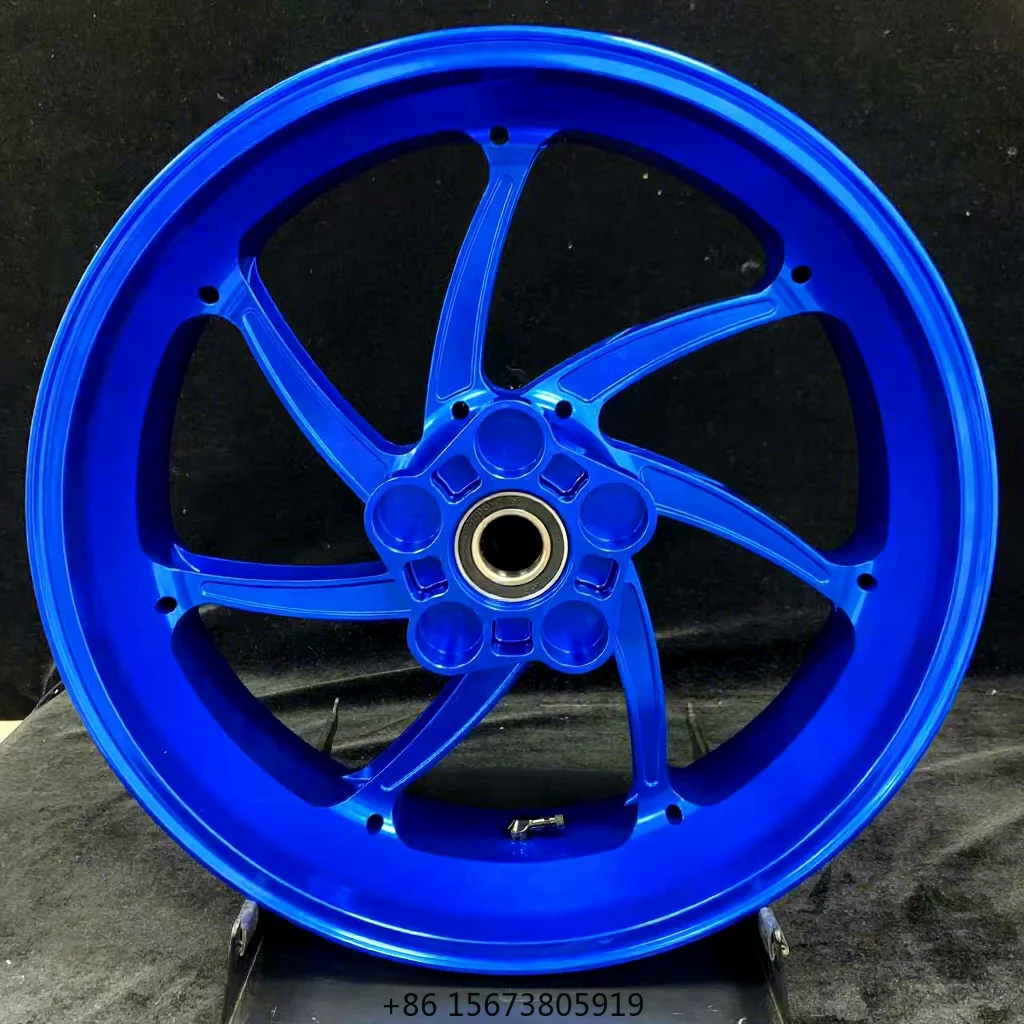 CNC Forged Aluminum Motorcycle Wheels for  R6 17 18 Inch Custom Forged Anodized Motorcycle Wheel for Upgrade Use