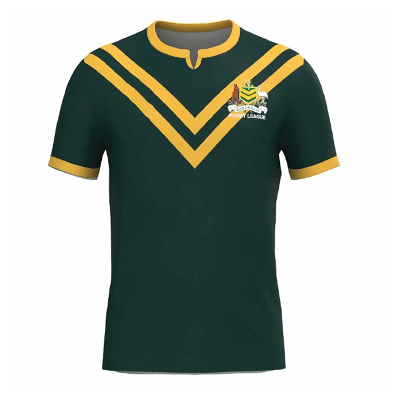 

2024 Personalized Australian Kangaroo Pacific Rugby League Championship Logo Design 3D T-shirt