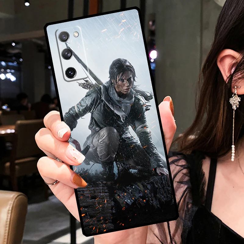 Tomb Raider Case For Samsung Galaxy S23 S22 Ultra Note 10 Plus Note 20 Ultra S9 S10 S20 S21 FE Cover