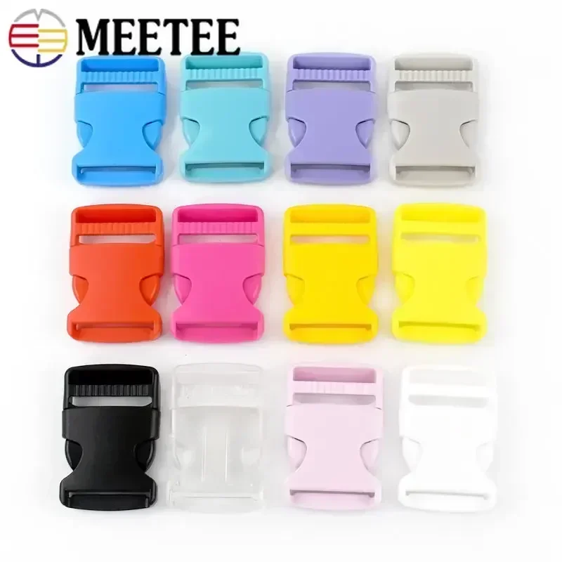 10 sztuk 15-38mm plastikowe klamry do plecaka pasek plecaka boczna klamra z mechanizmem szybkiego uwalniania obroża dla zwierząt zapięcie do paska