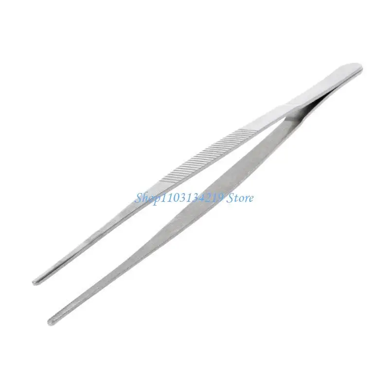 N5KC Steel Tweezers with Straight Tip Precisions Tweezers Forceps for Craft Repairing Art Jewelry Making