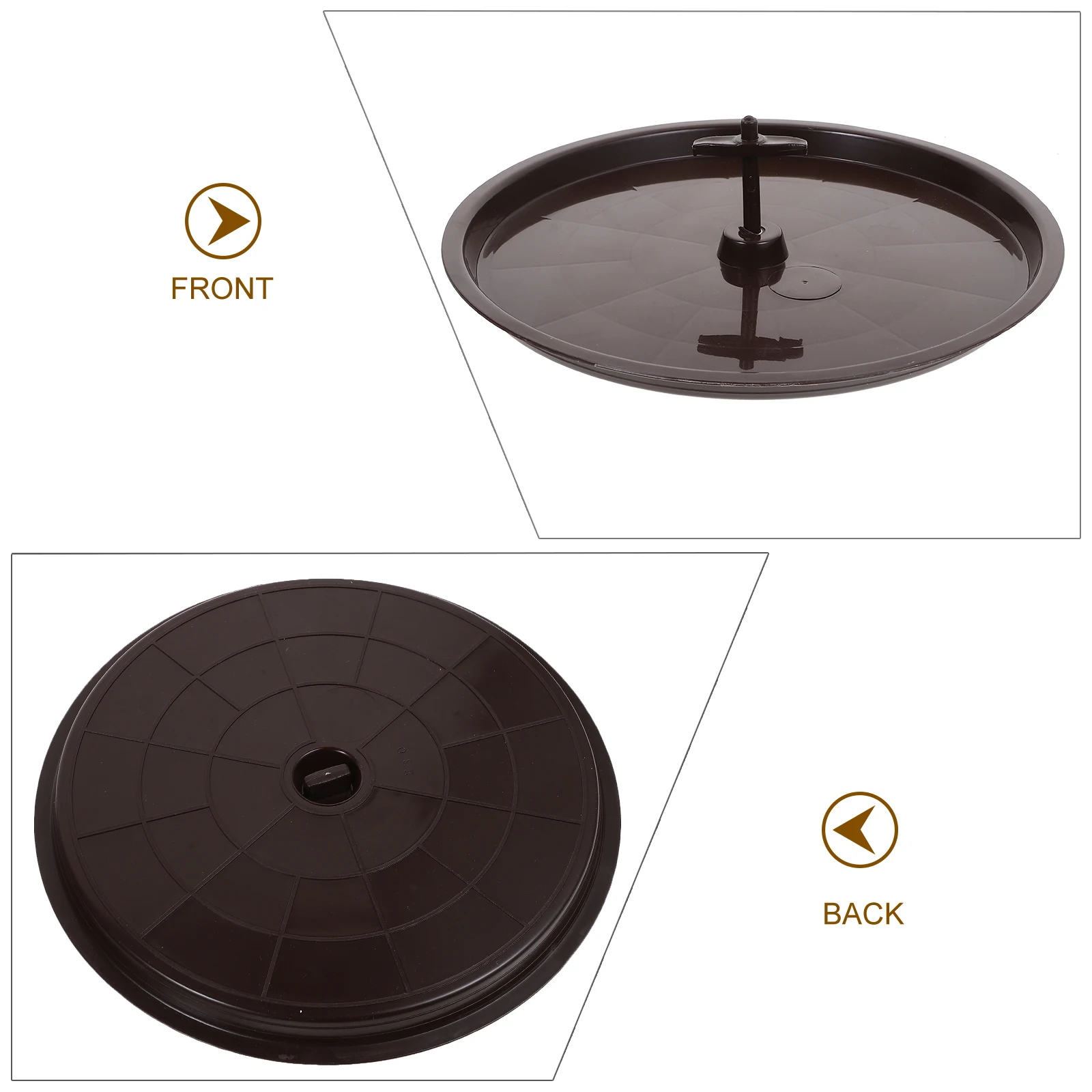 

4pcs Bird Cage Dung Tray 28cm Diameter Brown Color Lightweight Poop Pan for Parakeet Toilet Easy Cleaning Pet Poop Holder Cage