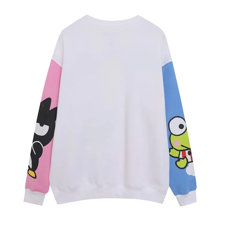 Hello Kitty Kawaii Sweatshirt Women Plus Size Amime Girl Round Neck Autumn Winter Casual Hoodies Casual Pullover Streetwear Gift