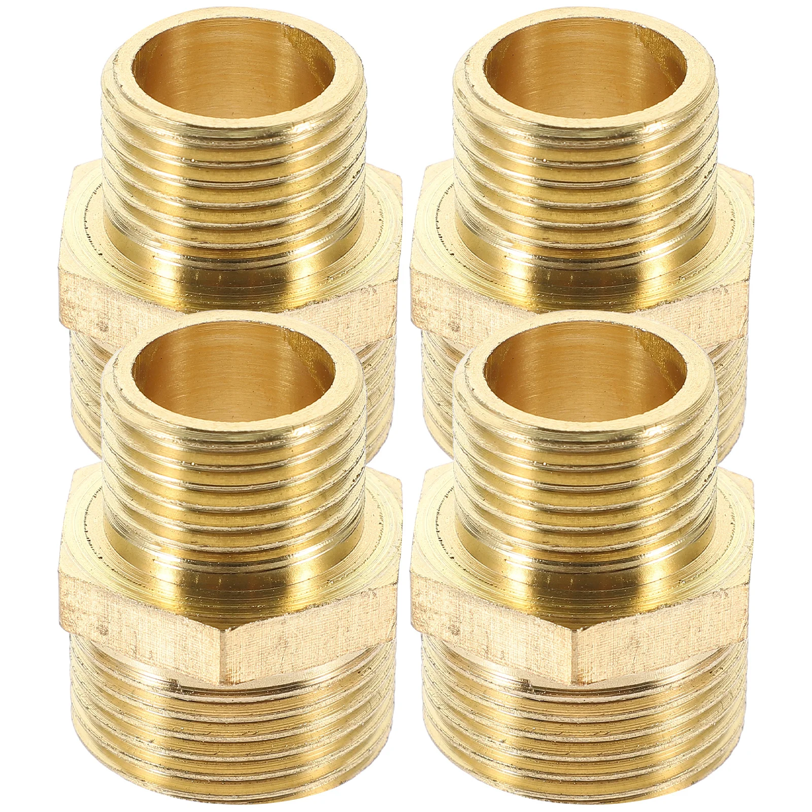 

4pcs Garden Hose Coupler High-Pressure 1/2 To 3/4 Inch Quick Connect Connector Adapter Brass Fitting For Water Hose Irrigation