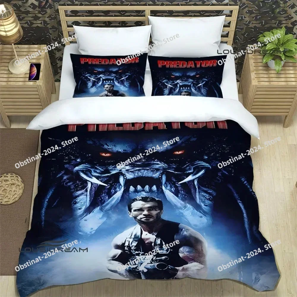 

Schwarzenegger Terminator Bedding Set Duvet Cover Full Queen King Size Pillowcase Printed Bed Set Aldult Kid Bedroom Single Twin