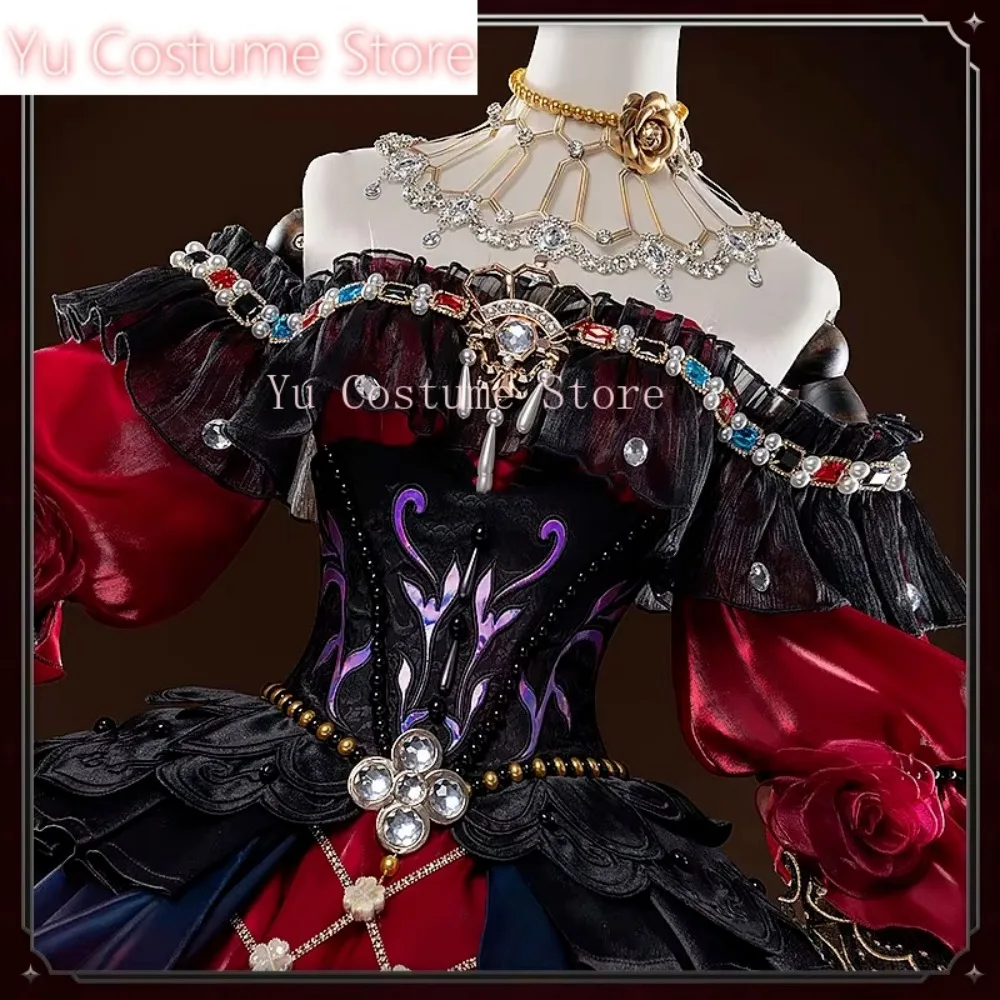 Yu Costume Identity V Marie Bloody Queen Game Suit Elegant Dress Uniform Cosplay Costume Halloween Carnival Party Outfit Women