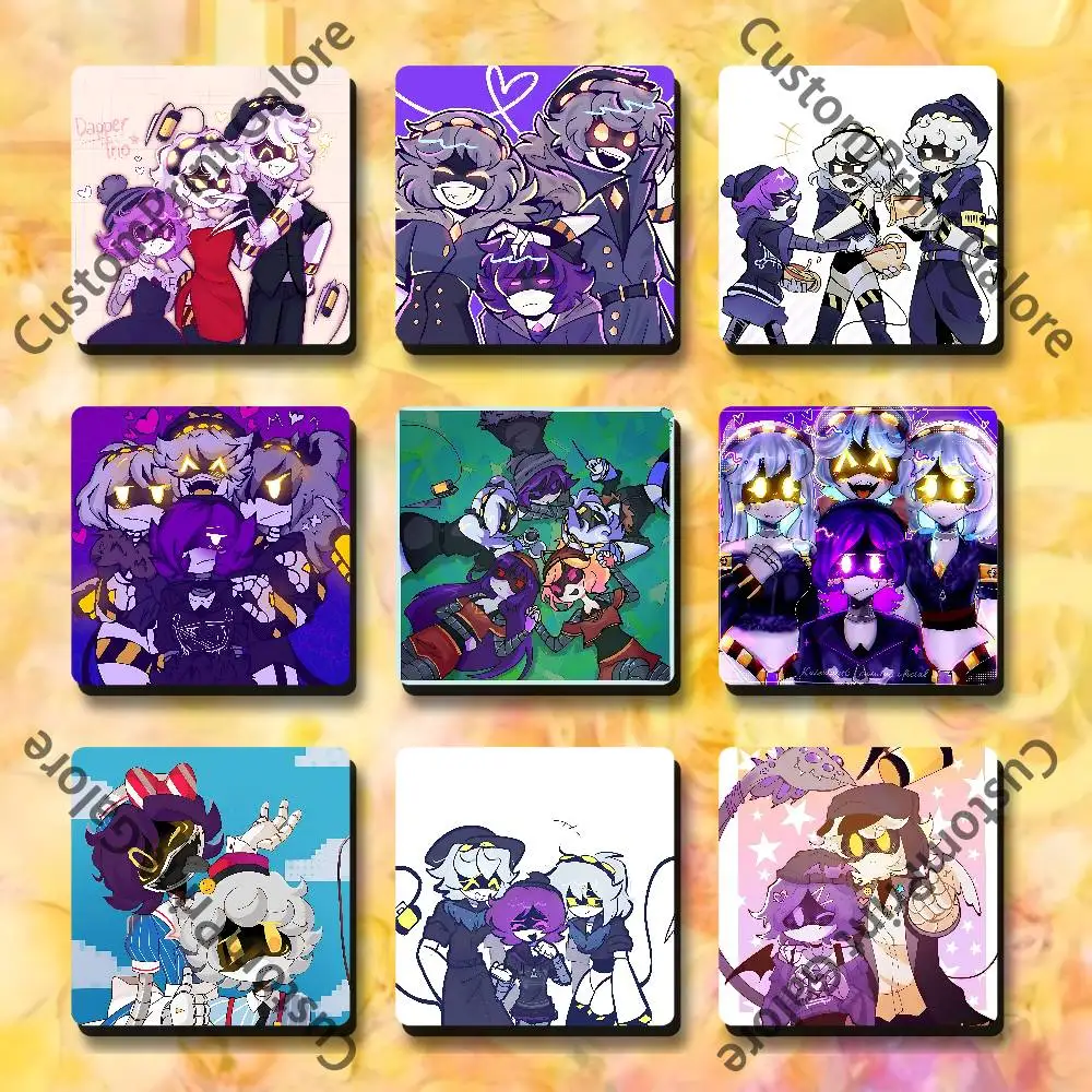 

UZI N V J CYN Soft Magnetic Refrigerator Magnets 5.5,7.5cm Personalized for DIY Kitchen Office Decorative