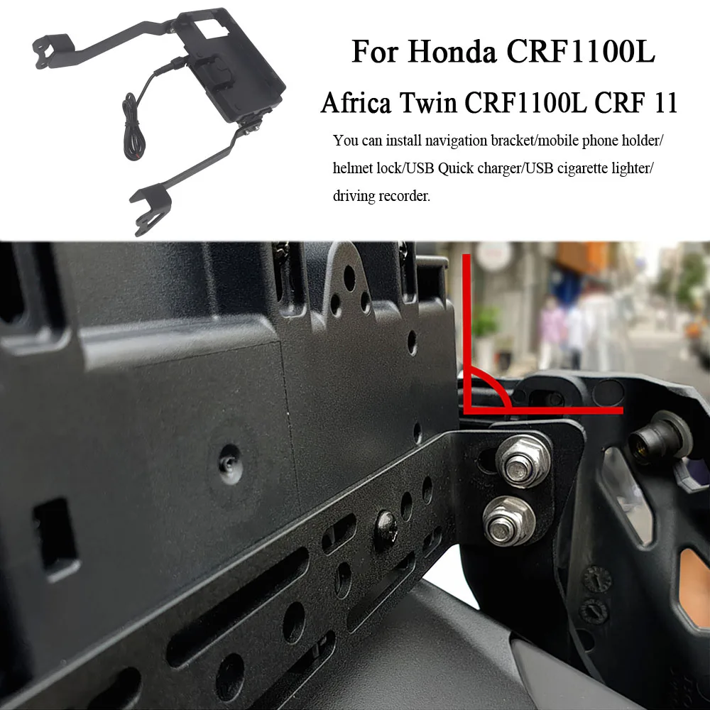 For Honda CRF1100L Africa Twin CRF1100L CRF 11 Motorcycle Windshield Mount Navigation Bracket GPS Smart Phone Holder Fit