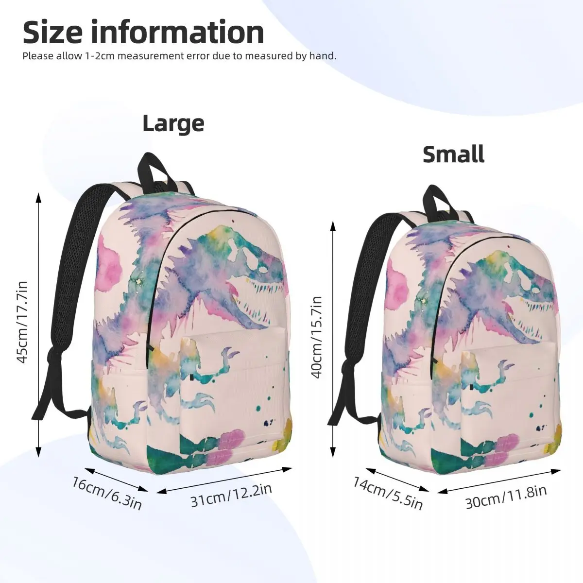 Jurassic cat air ransel untuk pria wanita mode pelajar kerja Daypack dinosaurus Dino Laptop tas bahu luar ruangan