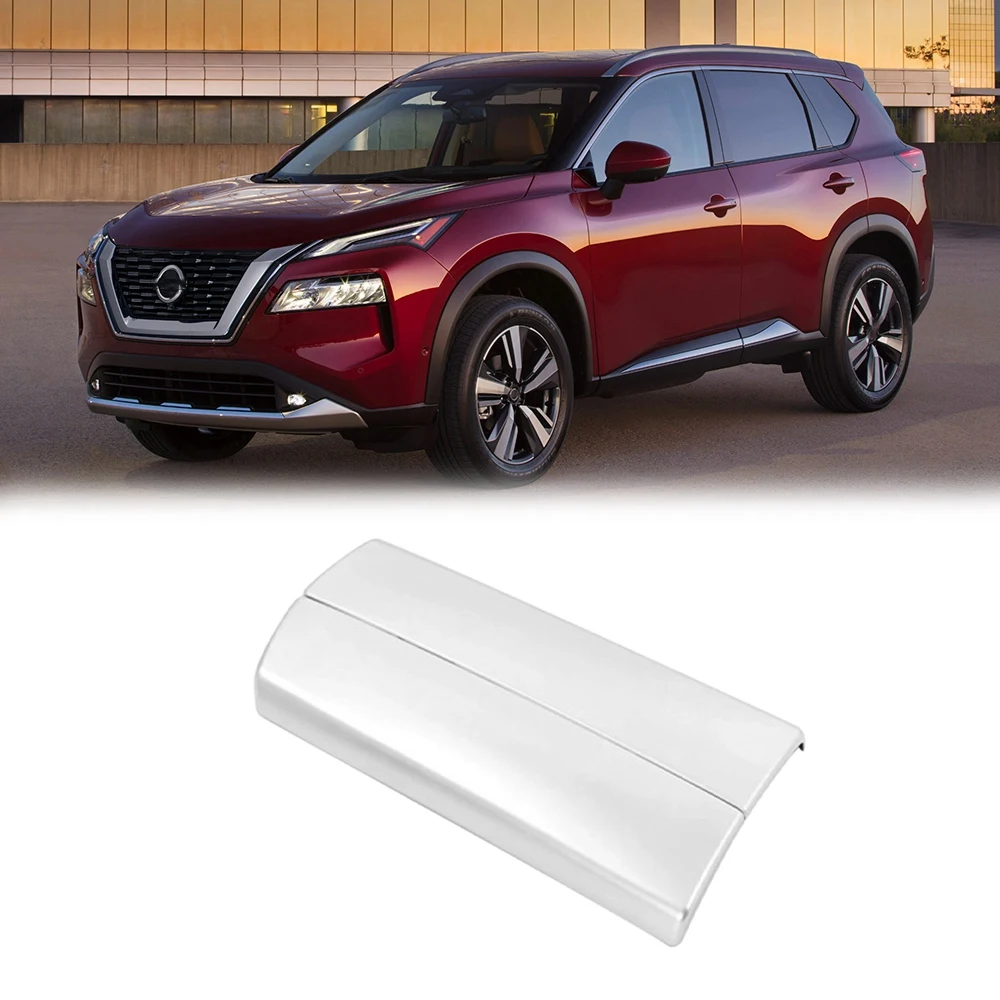 

2Pcs Car Silver Center Console Armrest Box Panel Cover Trim Decoration Stickers for Nissan X-Trail 2021 2022