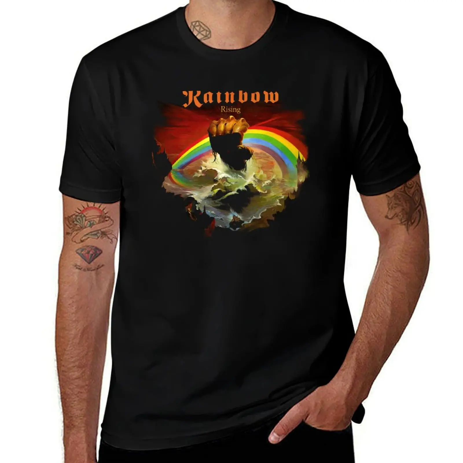 Rainbow rises T-Shirt Work Wear Breathable Tee