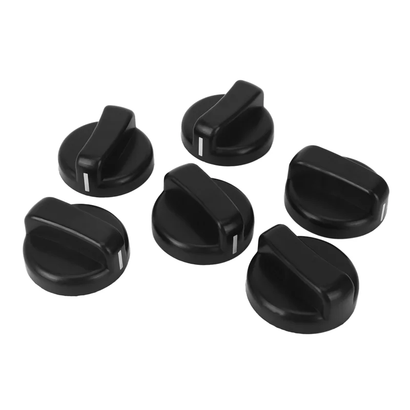 

ABRU-48 PCS Kitchen Black Plastic Gas Stove Cooker Control Knobs