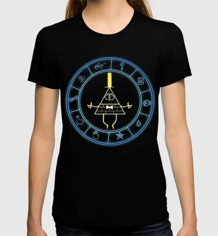 Gravity Falls Bill Cipher Zodiac T-Shirt, Men's Women's Sizes
