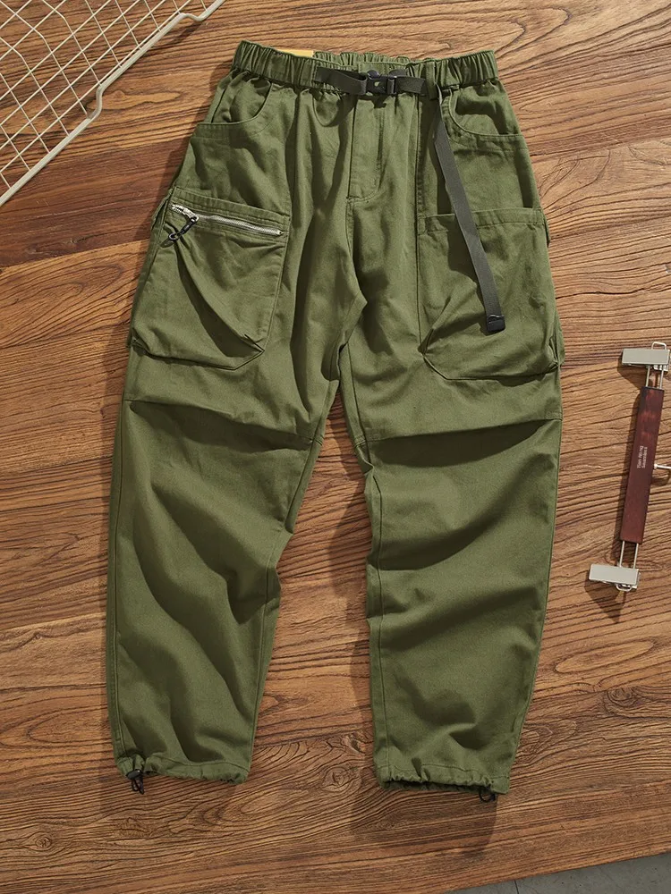 

Loose Straight Leg Workwear Pants Men's American Retro Trousers with Multiple kets Autumn Winter Faion Urban Camouflage ...