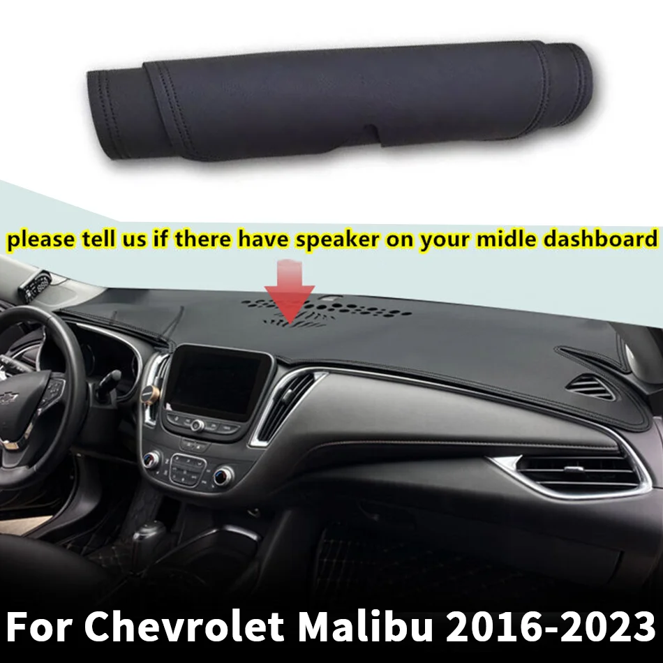 

leather Dashboard Dashmat Dash Anti-Sun Mat Pad For Chevrolet Malibu 2016-2023
