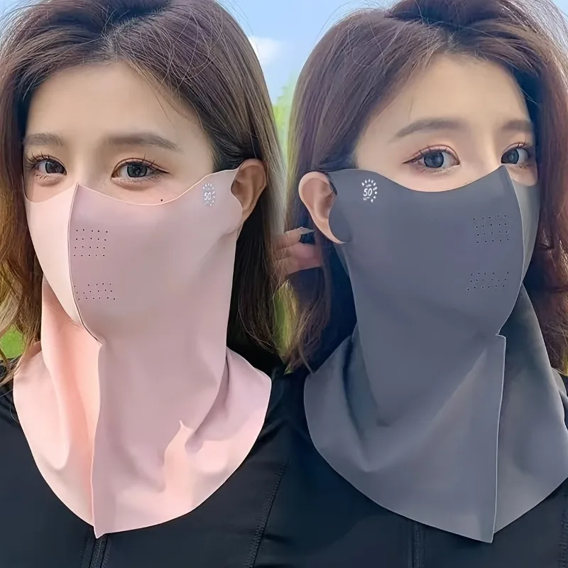 

[Windproof Sunshade Scarf] A Two-Piece Women's Mask, Outdoor Cycling Windproof And Sunshade Scarf