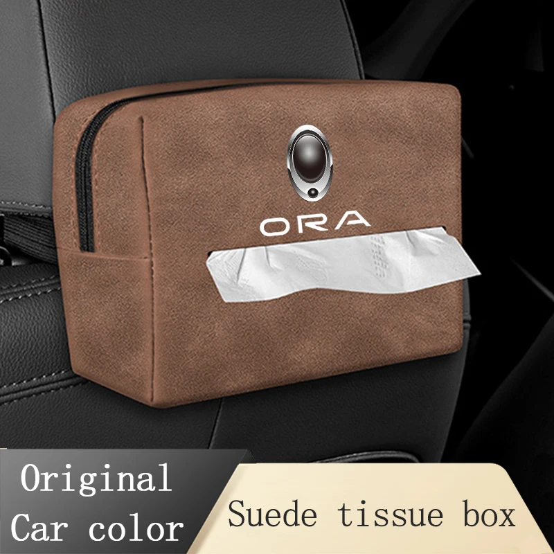 

Car Storage Tissue Box For ORA Good Cat Haomao Funky Cat White Cat IQ Car Seat Tissue Box Car Accessories Interior Accessories