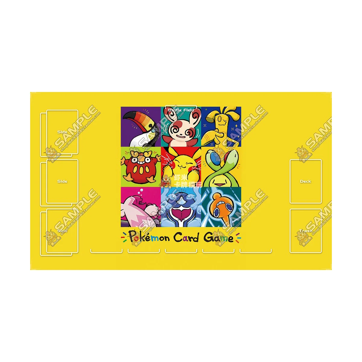 600X350X2mm DIY PTCG 골덴고 카드 배틀 매트 PTCG 골덴고 싱글 플레이어 보드 게임 카드 듀얼 플레이트 배틀 매트 선물 장난감