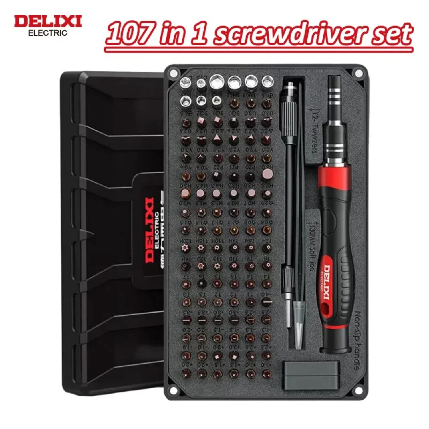 Complete and Reliable 107 in 1 All-in-One Versatile Essential Screwdriver Set with 102 Bits for Repairing Smartphone, Tablet, To