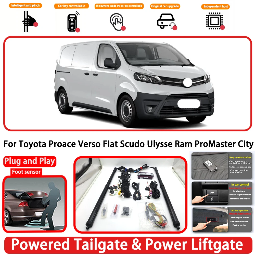for Toyota Proace Verso Fiat Scudo Ulysse Ram ProMaster City OEM Auto Powered Tailgate Power Liftgate Rear Trunk Opener System