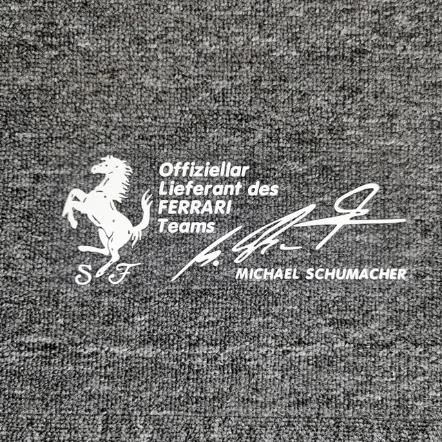 F1 Racing Michael Schumacher Car Stickers, Reflective Decoration for Windshield, Trunk，Headlights, Window, D30