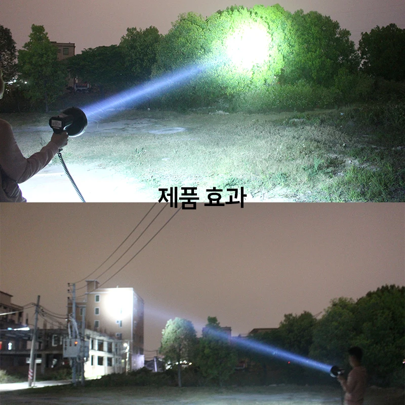 Hunting Flashlight Powerful Flashlight 220W Torch Light Fishing Tactical Flashlight High Power Searchlight 12v Spotlight Camping
