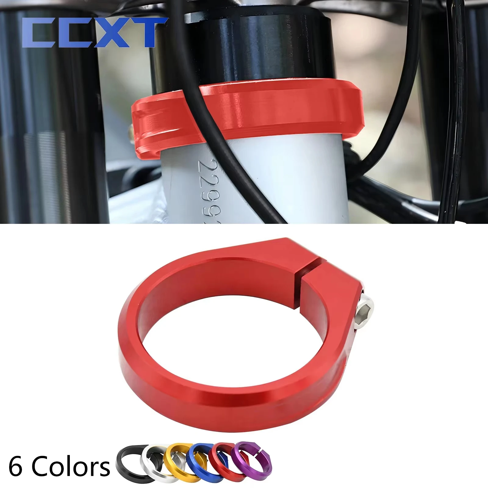 AliExpress NONE CNC Steering Column Aluminium Pipe Clamp Reinforced Riser Clamps For Sur-Ron Refit Parts Light Bee X Electric Motorcycle Bike