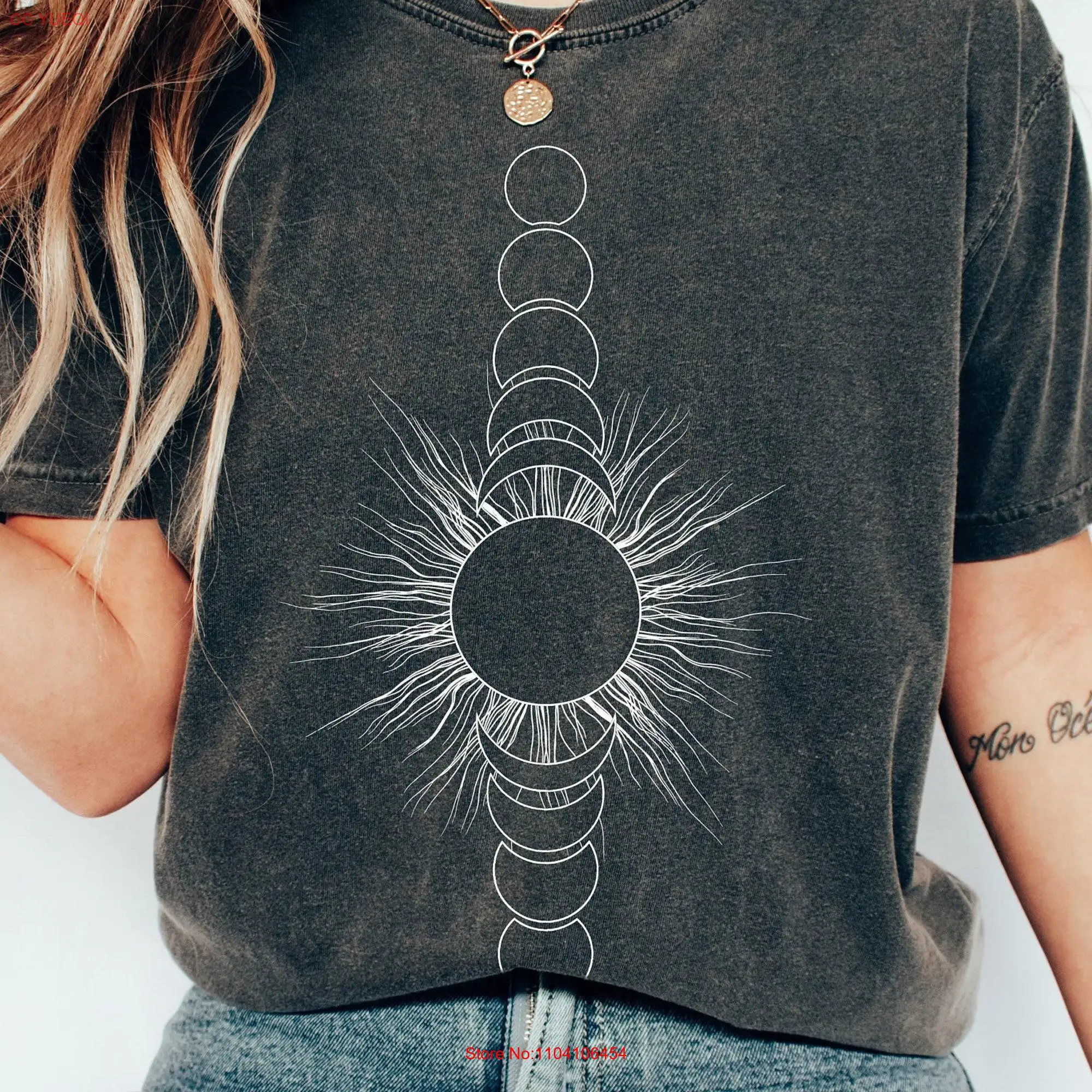 Comfort Colors Total Solar Eclipse T Shirt Celestial Astronomy Sun Astrology April 8th 2024 Path Of Totality