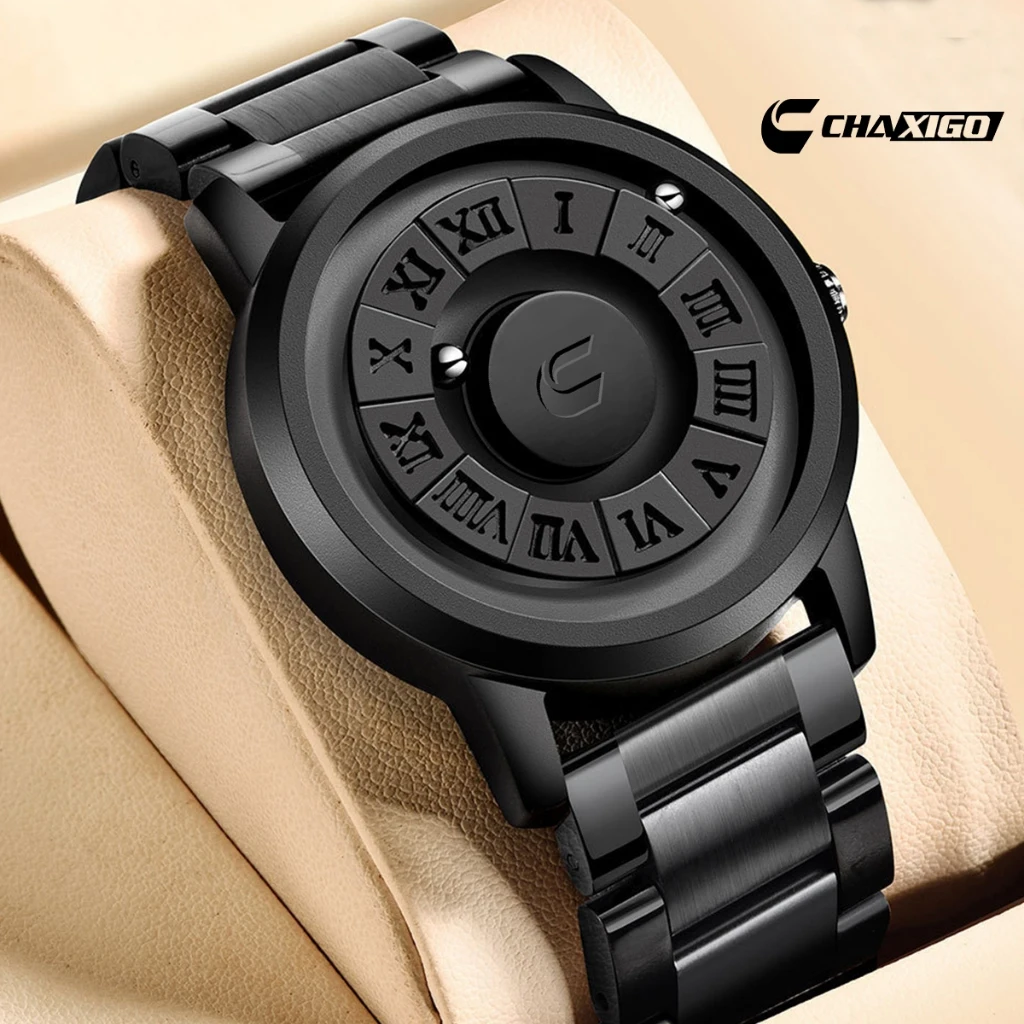 

CHAXIGO Men's Classic Business Casual Stainless Steel Strap Watch with Sunburst Dial and Luminous 30m Water Resistance