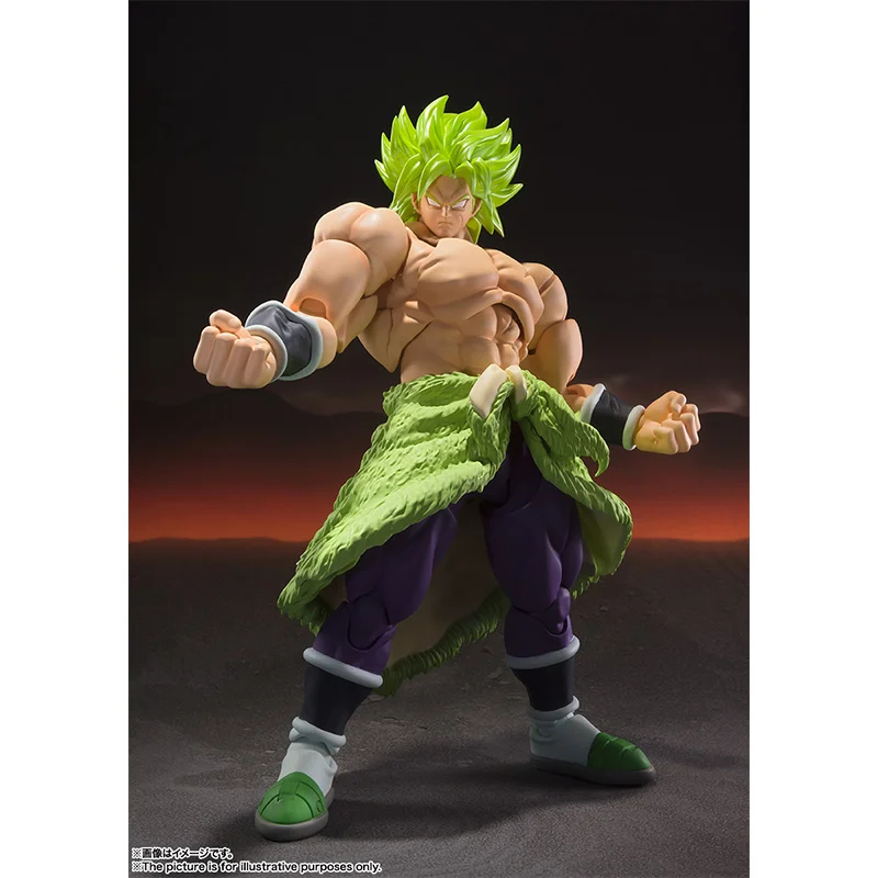 Bandai S.h. Figuarts-Figurine articulée Dragon Ball, 22cm, Broly, Super Saisuperb, Fullpower, Super Anime, Modèle original, Collection de jouets, Cadeau