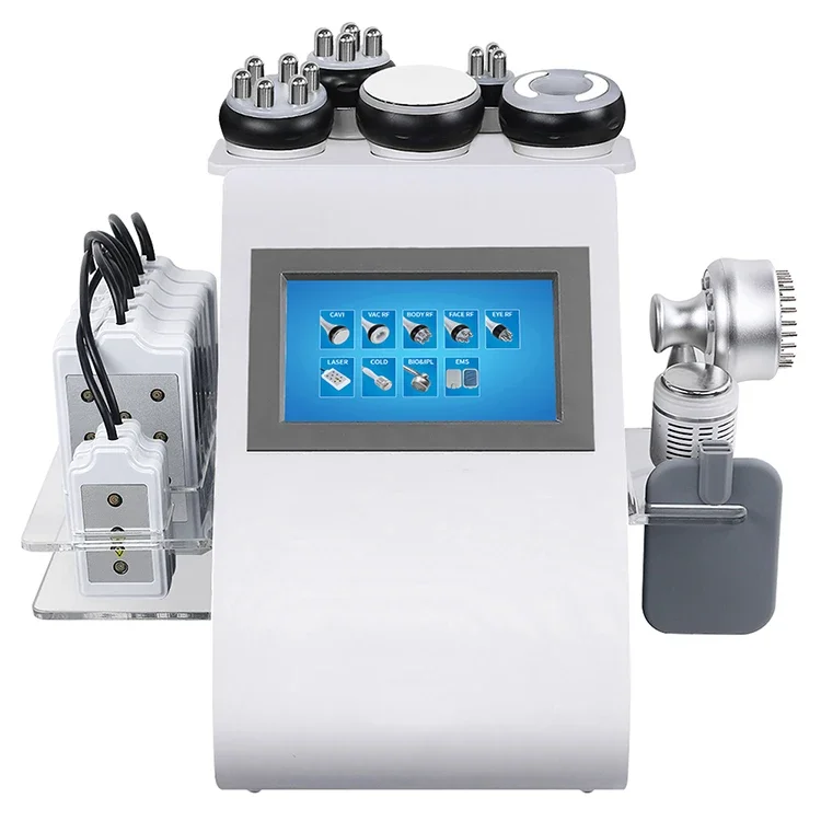 

2024 Newest 9 in 1 Cavitation Machine 40K Cavitation Vacuum Multipolar Microcurrent EMS