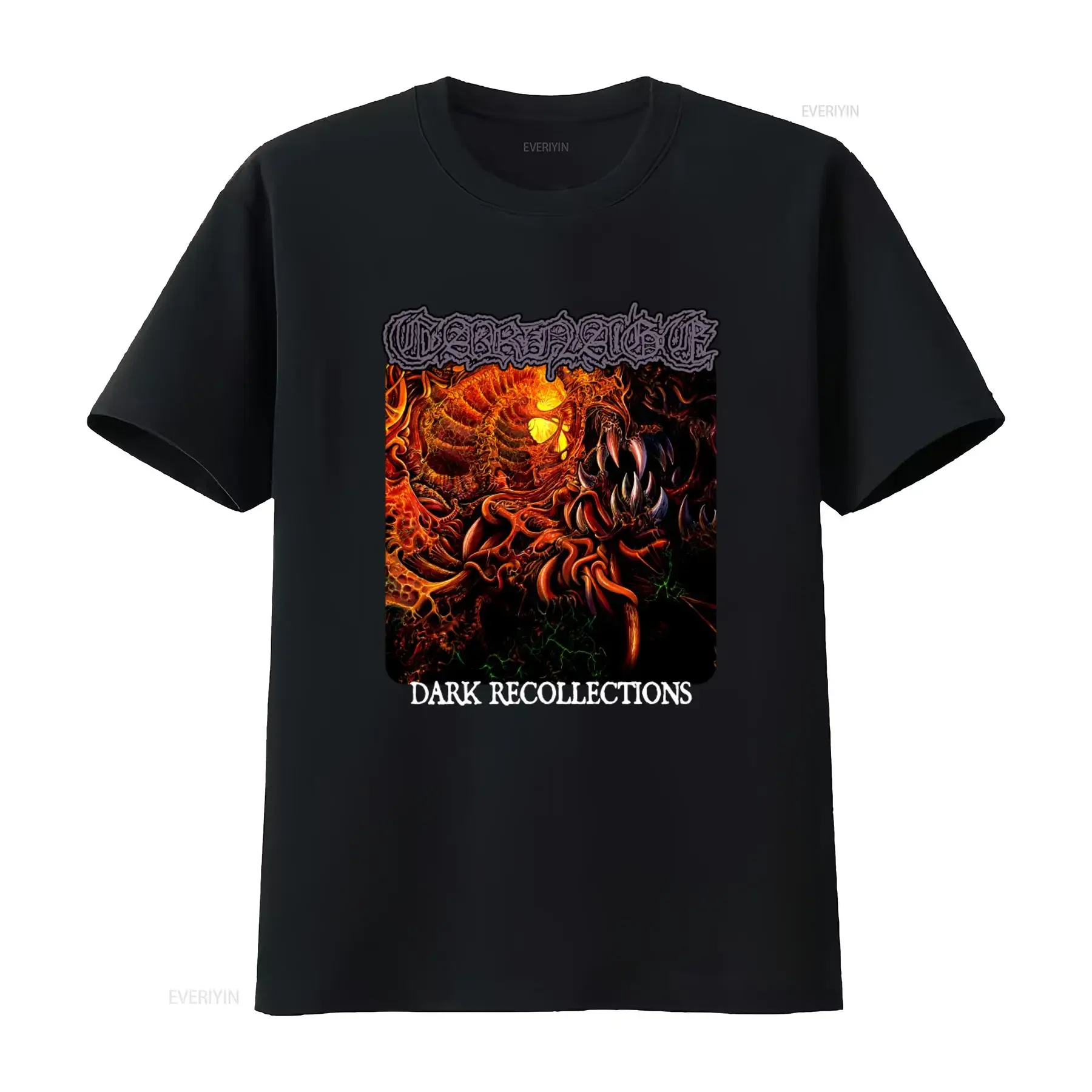Carnage Dark Recollections Death Metal Unleashed Dismembered T-shirt vintage délavé, décontracté et élégant pour un usage quotidien