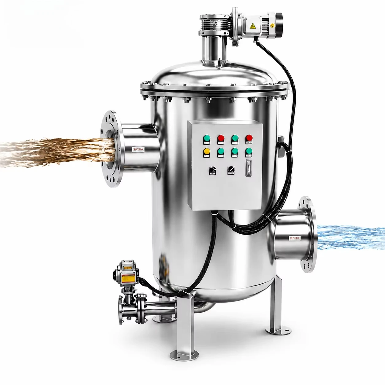 Self-cleaning Filter, Scraper Type Internal Blade Automatic Slag Discharge Filtration Equipment for Coating, Emulsion and Ink