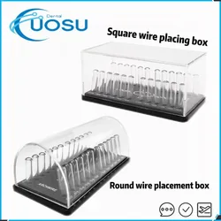 Dental Acrylic Organizer Holder  Box Round/Rectangular Arch Wires Case  for Placing Orthodontic Arch Wires Dental Lab Sipplies