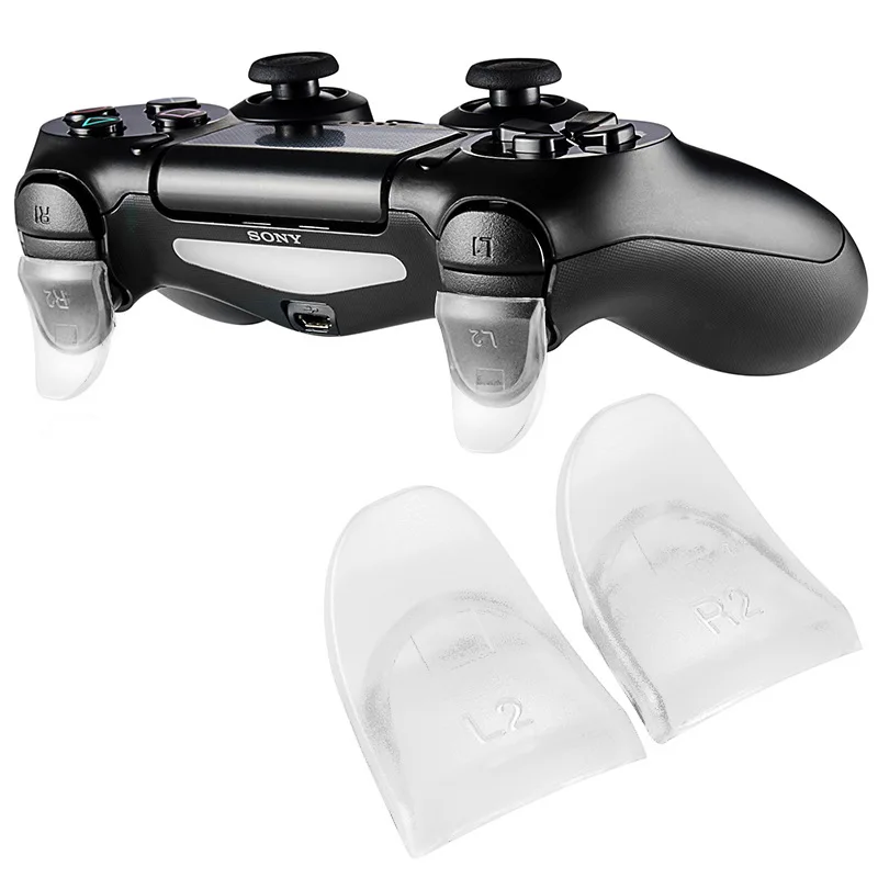 Plastic Trigger Buttons Extender Keys para PS4 Controller, Gamepad, L2, R2, Acessórios para Jogos de Vídeo