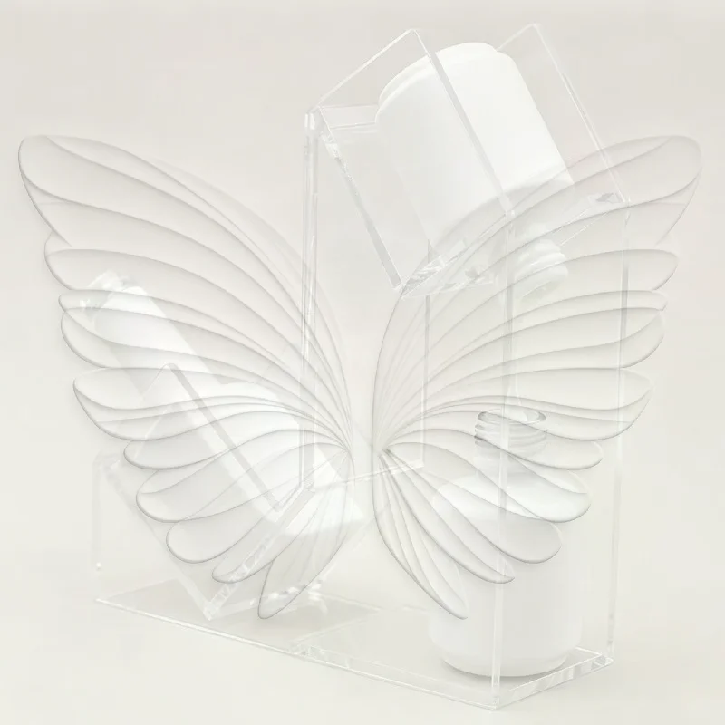 Acrylic Nail Polish Inverter Stand No Assembly Needed Transparent Display Holder for Home Salon Nail Art Use