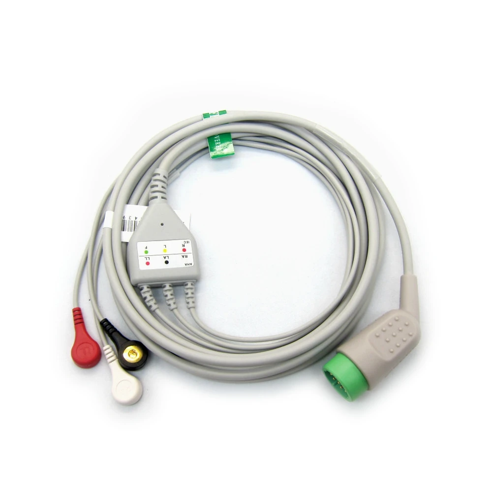 

Compatible with M*edtronic 12pin 3/5 Leads ECG Cable Use for ECG Data Monitor ECG Measurement Sensor