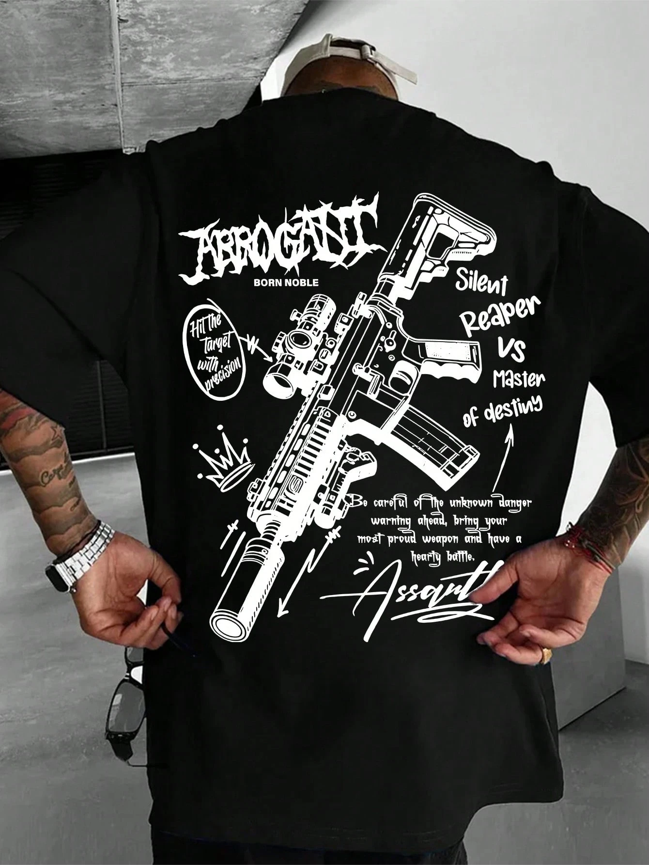 2026 Punk Street T‑Shirt Y2K Aesthetic Crown Graffiti Graphic Print Oversized Short Sleeve Casual Hip Hop Family‑Matching Tee