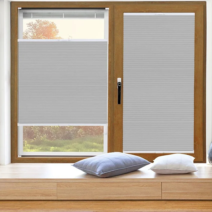 Full/Semi-Blackout Cordless Top Down Bottom Up Cellular Shade Window Honeycomb Blinds Easy Fit Customized Curtains